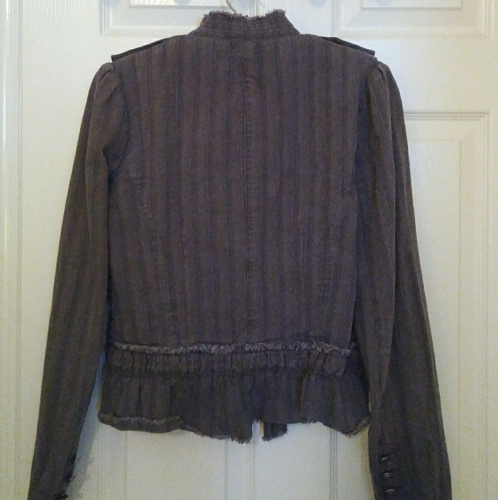 Urban Outfitters Military Ruffles Jacket Coat M - Picture 4 of 4